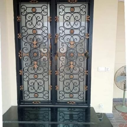 Wrought Iron Door - Handmade - Ornamental - Cast Iron - Metal - Custom made - Main Enterance