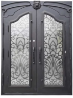 Wrought Iron Door - Handmade - Ornamental - Cast Iron - Metal - Custom made - Main Enterance