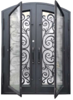 Wrought Iron Door - Handmade - Ornamental - Cast Iron - Metal - Custom made - Main Enterance