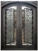 Wrought Iron Door - Handmade - Ornamental - Cast Iron - Metal - Custom made - Main Enterance