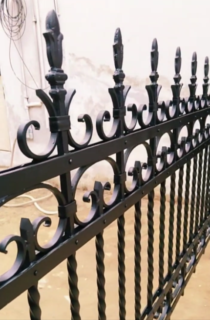 Wrought Iron Railing - Blustrade - Hand forged - Ornamental - Cast Iron - handmade - Metal - Custom made - Staircase - Balcony - Terrace - Fence